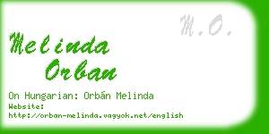 melinda orban business card