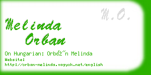 melinda orban business card